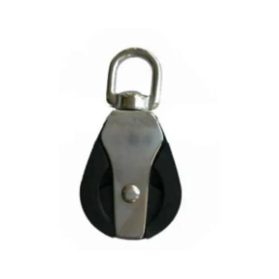 China Single Swivel Connecting Plastic Nylon Pulley Block With Ball Bearing for sale