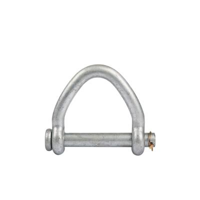 China Nut Arc Shackle Used Hot Dip Galvanized Web Clamp V Type Shackle For Connecting for sale