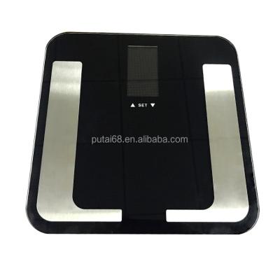 China Tempered Glass+STAINLESS STEEL High Grade Body Fat Analyzer Health Scale PT-702 for sale