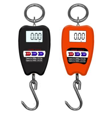 China ABS+Steel Hook Mini Crane Scale Electronic Portable Hanging Digital Weight Scale 200KG for sale