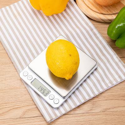 China ABS+Stainless Steel Mini I2000 Platform Digital Jewelry Pocket Gram Pocket Gram Scale Top USB Charging PT-303 for sale