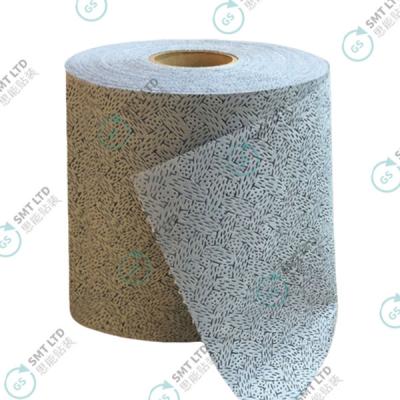 China Blue bark pattern absorbent paper pattern Clean paper oil wipe 25*38 industrial large roll paper for sale