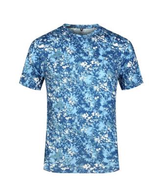 China Custom QUICK DRY High Quality Embroidery Label Camouflage Polyester Plain T-shirt Printing Customizable Mens O-Neck T-Shirts for sale