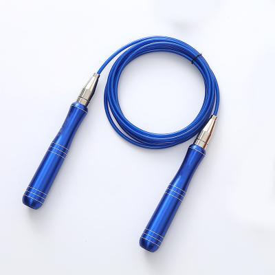 China Aluminum Alloy Aluminum Alloy Supporting Steel Rope Fitness Training Steel Wire Fat Jumping Burning Bearing Skipping Rope for sale