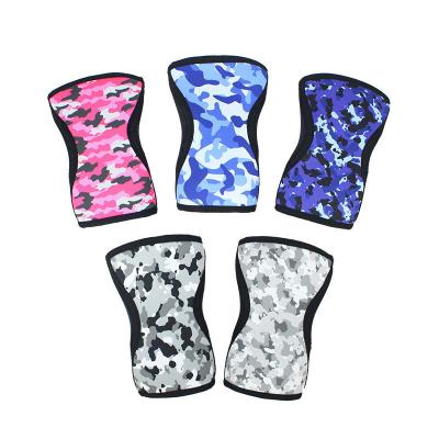 China Thicken High Elastic Knee Brace Hercules Knee Pads Thickened Rubber Diving Camouflage Weightlifting Warm Comfort Fitness Sports for sale