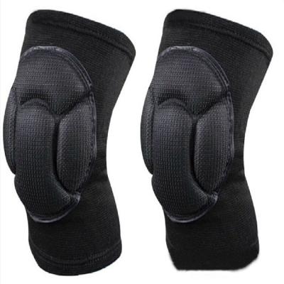 China Breathable Elasticity Kneepad Knitted Outdoor Fitness Wheel Roller Skating Knee Brace Warm Thickened Anti-collision Knee Pad for sale