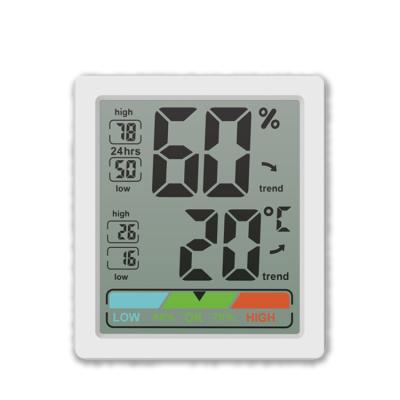 China Househood Simple Design Indoor Digital Thermometer and Hygrometer for sale