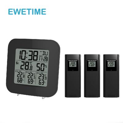 China Home YD8236F Wireless Indoor Outdoor Thermometer and Hygrometer 433 MHz with Three Sensors for sale