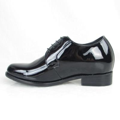 China CUSHIONING bulk wholesale men shoes fashion black patent leather elevator shoes height increasing shoes for men for sale