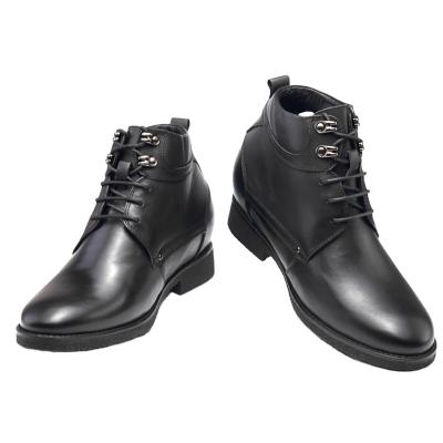 China Genuine Leather Handmade Invisible Crescent Men Winter Elevator Shoes Men Boots Stylish Wholesale Anti-slippery Men's Shoes for sale