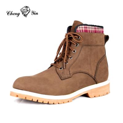 China China Nubuck Heavy Duty Anti-Skid Wholesale Waterproof Leather Fashionable Toe Work Boots for sale