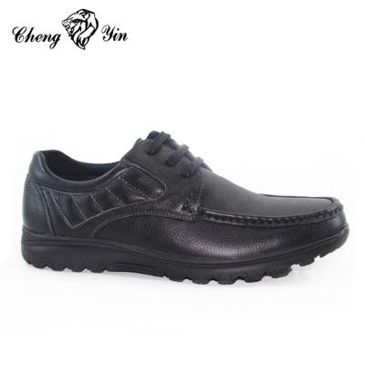 China Wholesale New Style Durable Fashion High Quality Cheap Leather Leather Black Comfortable Casual Shoes Men For Vacation for sale