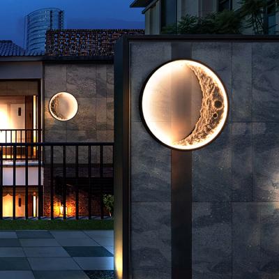 China Morden Resin Outdoor Wall Light Modern Aluminum Waterproof Garden Ip54 Outdoor Led Wall Lamp for sale