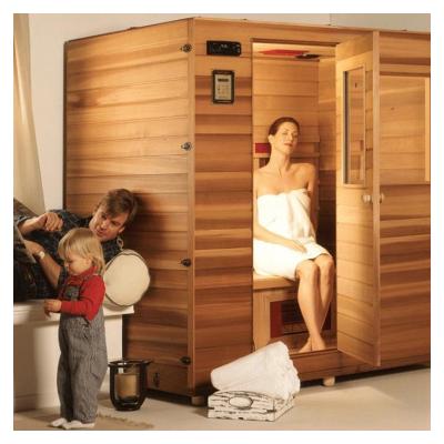 China Computer Control Panel Manufacturers Sell 2 Person Dry Heat Infrared Soft Sauna Room for sale