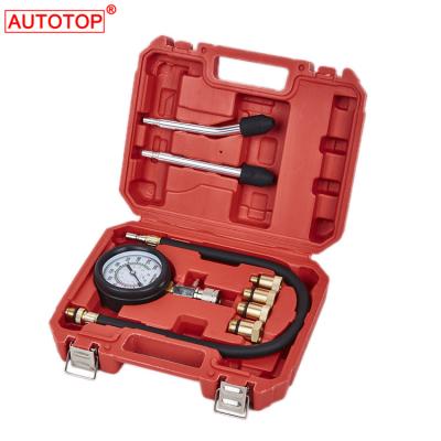 China Gasoline Cars Compression Tester Kit Engine Compression Gauge Cylinder Pressure Meter Vehicle Engine Testing Tools for sale