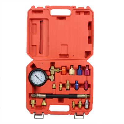 China Gauge Vacuum System Tester 0-140PSI Fuel Pump Injection Pump Pressure Tester Kit Car Tools for sale