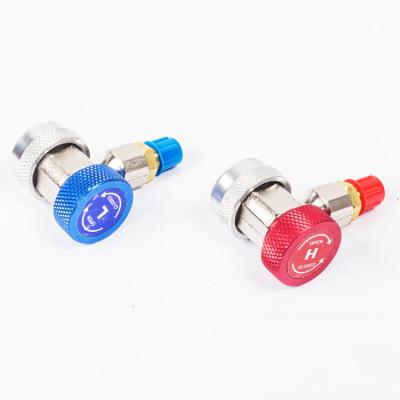 China Common Port Adjustable Cool Gas R134A Service A/C Quick Connector Automotive Quick Coupler For Car Air Conditioner for sale