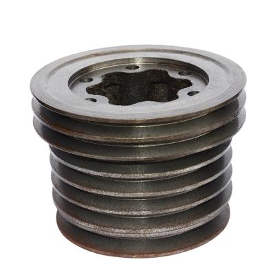 China Construction Material Stores Pulley Crankshaft SK350-8 J08E Machinery Engine External Crankshaft Pulley for sale