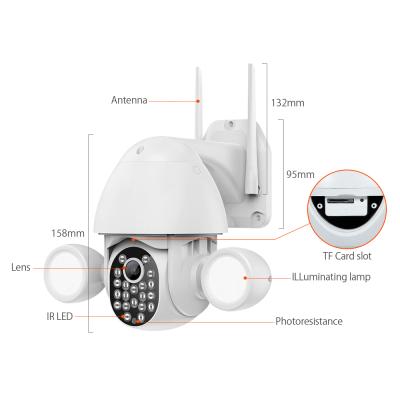 China Human Motion Tracking New Product Ptz Auto Tracking Waterproof Camera Cameras Home Security Wifi Outdoor IP Kamera for sale