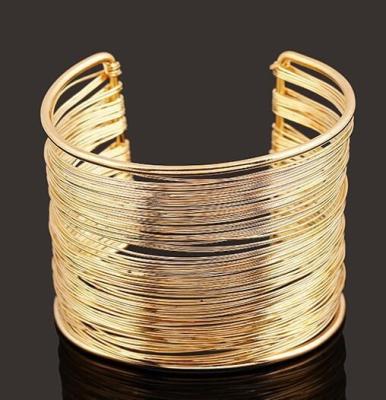 China Fashion Women Jewelry Gold Silver Bangle Cuff Bangle Retro Punk Bundles Style For Bridal Party Pulseras Mujer Bangles for sale