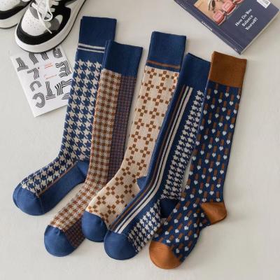 China Wholesale Colorful High Fashion Long Socks QUICK DRY Knee High Fashion Novelty Women's Women's Socks for sale