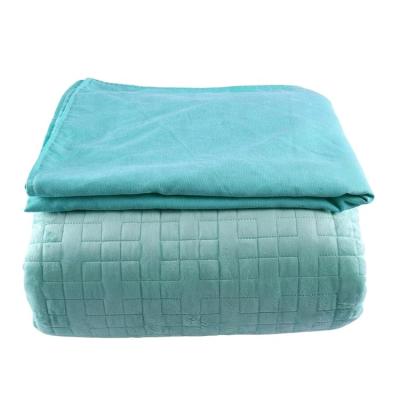 China Hot Sale Anti-bacteria Weight Blanket Eco-friendly Breathable Autism Weighted Blankets With Removable Cover for sale