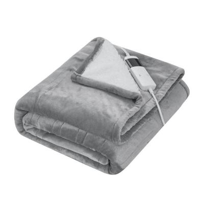 China Best Selling Washable Eco-Friendly Folded Heated Blanket 120v Electric Throw Blankets For Winter for sale