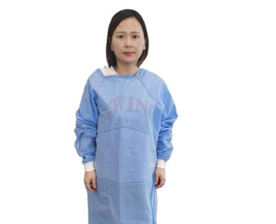 China Clinic / Hospital Isolation Gown Cheap Waterproof Nonwoven Clothing for sale