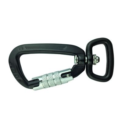 China Heavy Industry High Tensile Swivel Raising Carabiner Aluminum Alloy Hook for sale