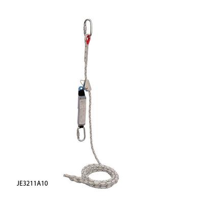 China OEM Adjustable CE Standard Fall Arrest Safety Lifeline With Shock Absober for sale