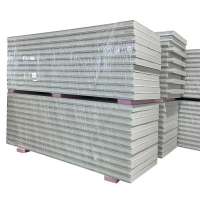 China Modern 120mm Exterior Fire Proof PPGI PIR Polyurethane Sandwich Panel for Cold Room Storage High Quality for sale