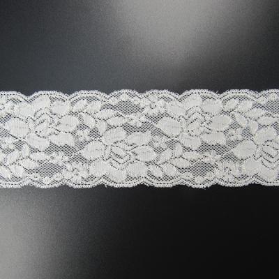 China Sustainable Professional Lace Manufacturer Scalloped Pattern Cotton Border Lace Trim For Dress for sale