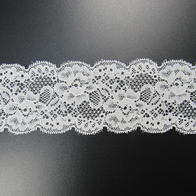 China New Viable Design Scalloped Pattern Lace Fabric For Apparel Underwear for sale