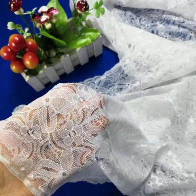 China Sustainable Hot Sale 150cm Nylon Floral Lace Fabric For Women's Garment for sale