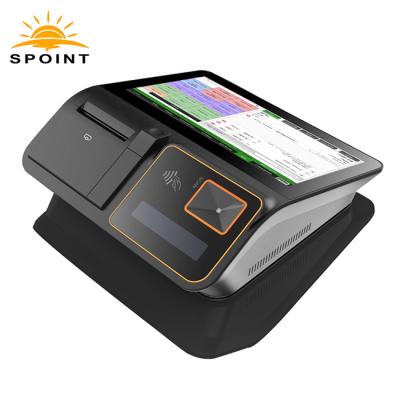 China D1 Milestone POS Printer Android Gold Windows Supermarket Restaurant POS Machine 11.6 Inch for sale