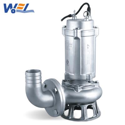 China Centrifugal Industrial Sewage Raw Water Intake Submersible Pumps 100 SS 316 Cubic Meter Per Hour 100mm Submersible Sewage Pump for sale