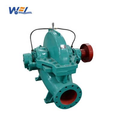 China Commercial Electric Horizontal Split Casing Centrifugal Water Pumps Booster Buildings Gasoline Price for sale