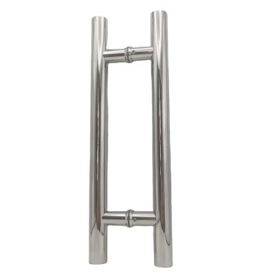 China Modern Door Pull Handle H Shape Stainless Steel Double Sided Door Pull Handle For Tempered Glass Sliding Door for sale