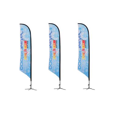 China Outdoor advertising beach flag feather FLYING flag and tear drop flag for trade show for sale