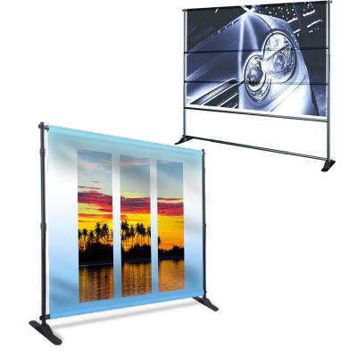 China Wholesale Custom Adjustable Tension Fabric Portable Rack Backdrop Adjustable Trade Show Backdrop Wall for sale