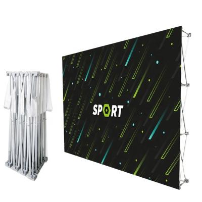 China Outdoor Sports Event Exhibition Booth Wall Portable Banner Stand Upright Pop Up Display For Trade Show for sale