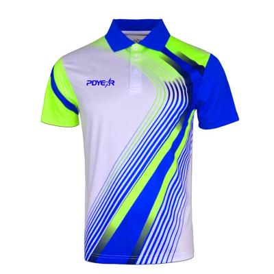 China Custom New Style 100%Polyester Anti-Wrinkle Polo T-shirt Polo Shirt Mens Sublimation Golf Polo Shirt for sale