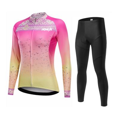 China High Quality Women's Bicycle Spring Fashion Set Long Sleeve Long Sleeve Bike OEM Size Single Cycling Tank Top Plus Clothing for sale