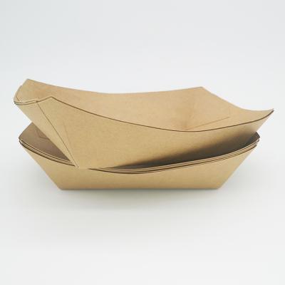 China New Design Recycled Biodegradable Board Bento Sushi Boat Shape Tray Packaging for sale