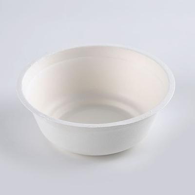 China Virgin OEM 32oz Bagasse Paper Takeout Packaging Bowl With Cover for sale