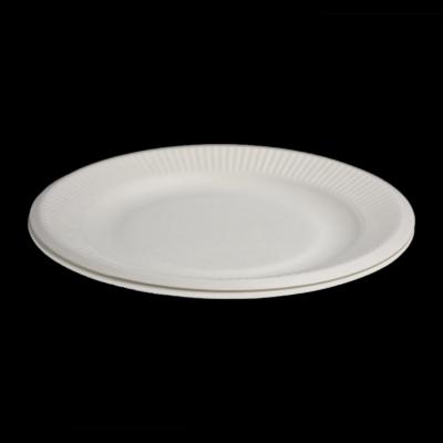 China Disposable Biodegradable Virgin Bagasse Ribbed Magazine Round 7