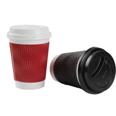 China Non Spill Sealed 10oz Flat Lid PS For Hot Drink Paper Cup for sale