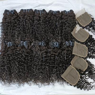 China LetsFly Deep Wave Wholesale Vendors Deep Wave Hair Extensions With Closure Machine Made Virgin Indian Hair T Part Free Shipping for sale