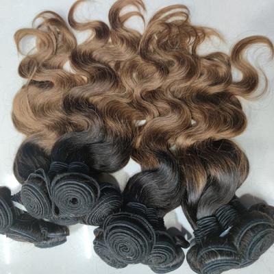 China Free Shipping Cheap Brazilian Hair Vendor Letsfly Two Tone Color Body Wave 27 33 Bug Remy Hair For African Women Extension for sale