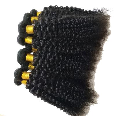 China Letsfly 10pcs Afro Virgin Hair Wholesale Kinky Curly Brazilian Double Curly Weave Hair Bundles Weft Hair Bundles Extensions 12-28inches for sale